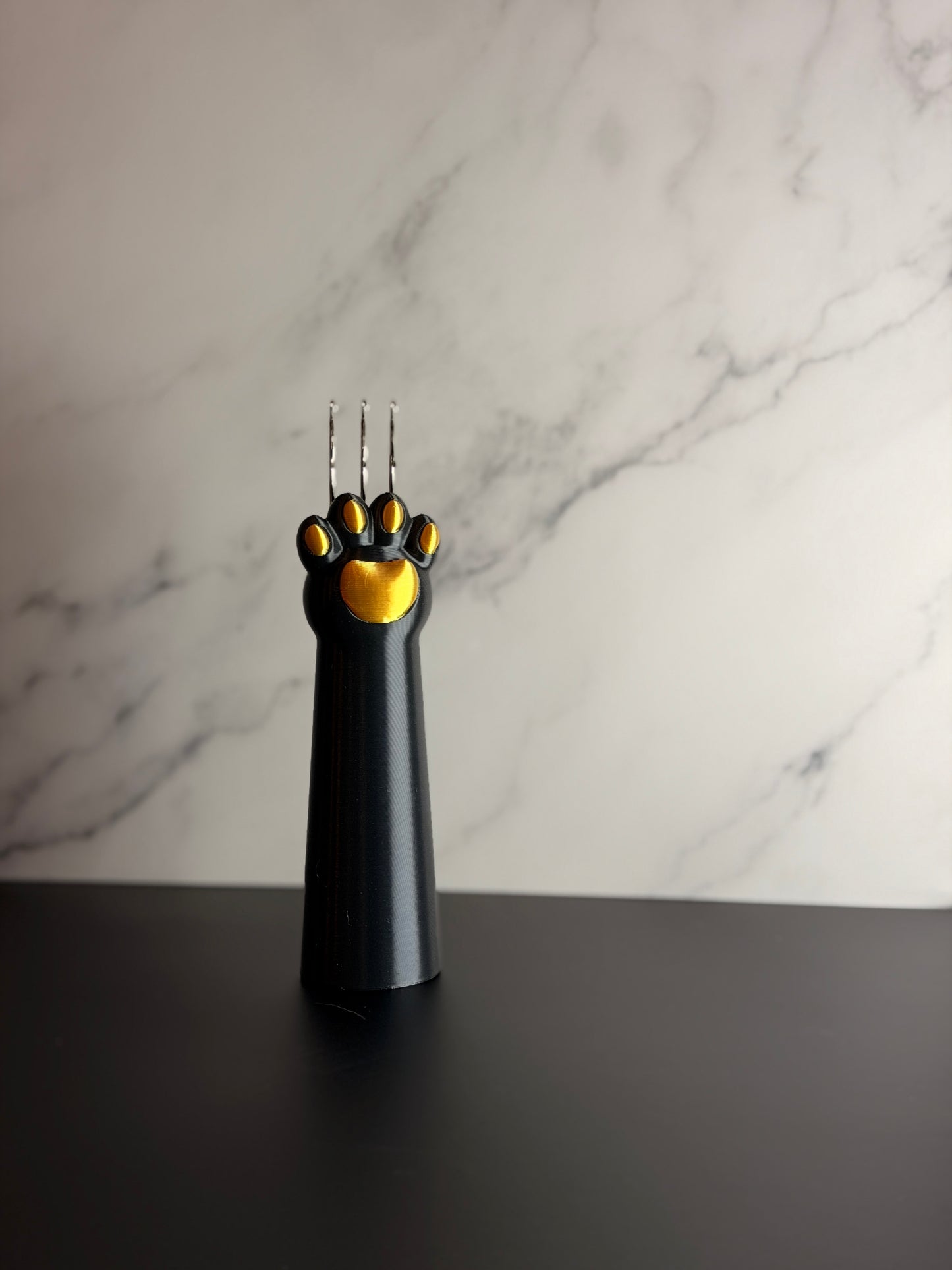 PawCord Maker Dark Edition – I-Cord Maker Katzenpfote | 3D Druck | Cordsmith Schnurmacher