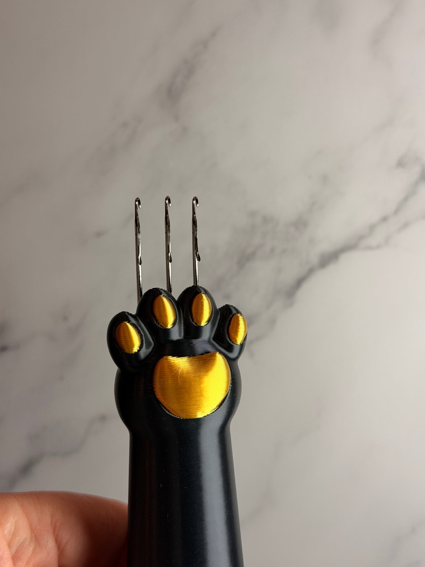 PawCord Maker Dark Edition – I-Cord Maker Katzenpfote | 3D Druck | Cordsmith Schnurmacher